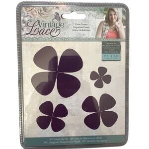 Vintage Lace - Petite Posies - 4 Piece Metal Die Set - NEW - DISCONTINUED